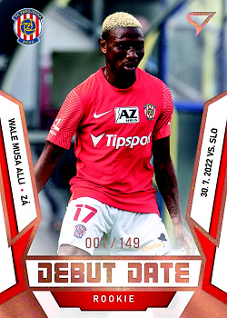 Wale Mussa Alli Brno SportZoo FORTUNA:LIGA 2022/23 2. serie Debut Date Rookie /149 #DR-26
